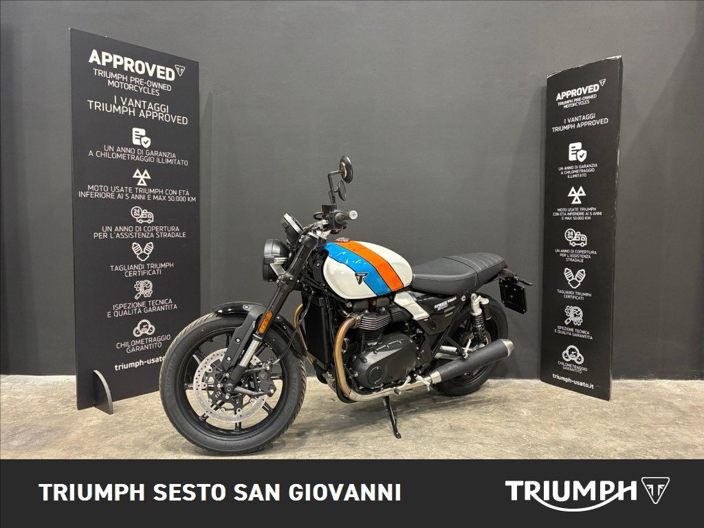 TRIUMPH Speed Twin 900 Pure White/Blue/Orange Abs