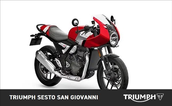 TRIUMPH Thruxton 400 Lava Red Gloss / Aluminium Silver Abs